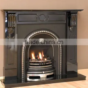 Shanxi Black Granite Fireplace Design/Morden Granite Fireplace thumbnail-1