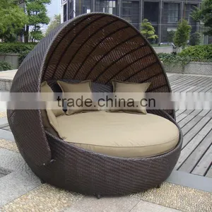 2016 Hot Sale Round Rattan Lounger for Beach thumbnail-2
