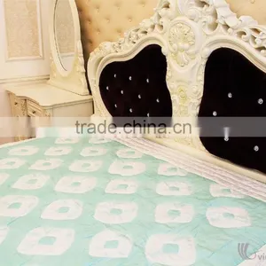 Hand Embroidered Blanket, 100% Vietnam Silk thumbnail-1