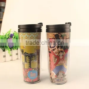 Gift Items 350ml ps Double Wall Mug Color Changing With Logo thumbnail-1