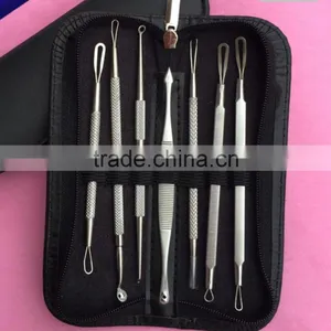 7 Pieces Blackhead Remover Pimple Acne Extractor Kit - Professional Facial Blemish Treatment Tools For Nose Face Skin Whiteheads thumbnail-1