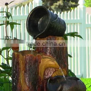 Cascading Buckets Outdoor Garden Solar Water Fountain thumbnail-3