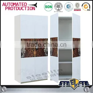 India Bedroom Clothes Storage Cabinet Steel /metal Almirah Designs thumbnail-4