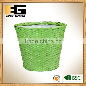 Circular Hand Woven Flowerpot / Storage Basket/Garden Plater thumbnail-1