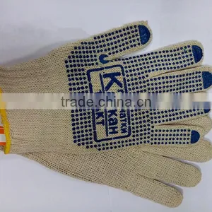 DDSAFETY Hot Sale High Quality Cotton Glove Wtih PVC Dots thumbnail-3