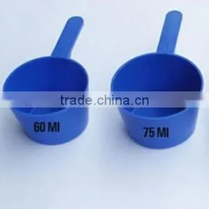 Kitchen Utensil 60ML 75ML BLUE Disposable Water Plastic Measuring Scoop With Long Hoder, OEM Measuring Scoop Shenzhen Maker thumbnail-1