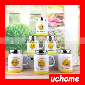 UCHOME Lovely Ceramic Emoji Coffee Mug Wholesale,2017 Popular Ceramic Emoji Mug For Sale thumbnail-1