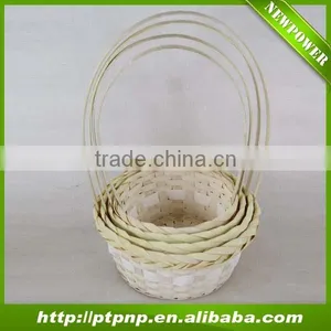 Colorful and Different Sizes of Bamboo Baskets thumbnail-1