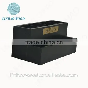 Modern Disign Painted Wooden Compartments Tea Packaging Box thumbnail-5