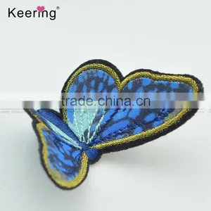 3D Lifelike Colorful Butterfly Custom Embroidery Textile Patch for Garment Accessory thumbnail-3