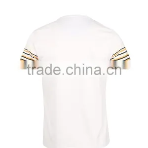 Men's Striped Matching Cotton Mesh T-shirt thumbnail-2