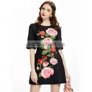 Custom Digital Printing Rose Polyester Fabric From China Suppliers thumbnail-1