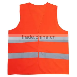 Wholesale Printing Logo Cheap Low MOQ Orange Yellow Green Safety Mesh Traffic Reflectors Incident Vest 3M Reflective Tank Top thumbnail-3
