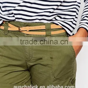 Personalized Wholesale Women Belted Cargo Shorts on Sale thumbnail-4