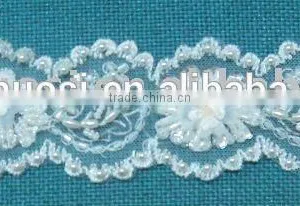 Top Quality Embellished Lace Fabric thumbnail-1