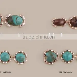 Exposy Color Enamel Flower Patten Shoes Clips Shoes Accessories thumbnail-6