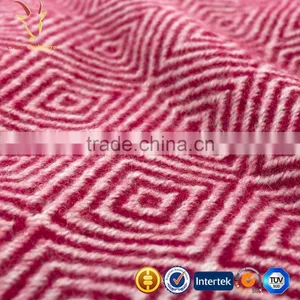 Hot Sale Wool Cashmere Blended Woven Travel Throws Blankets thumbnail-3
