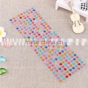 Multcolor Mobile Phone Sticker Acrylic Decoration Sticker Children DIY Crystal Sticker Star Shape Sticker thumbnail-5