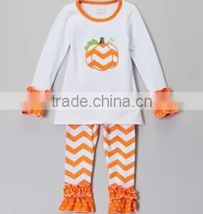 Baby Girls Halloween Outfits Kids Pumpkin Outfits Halloween Boutique Outfits Girls Halloween Sets Girls Halloween Pants Sets thumbnail-5