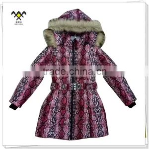 High Quality OEM Flower Digital Printed Jacket for Girls thumbnail-1