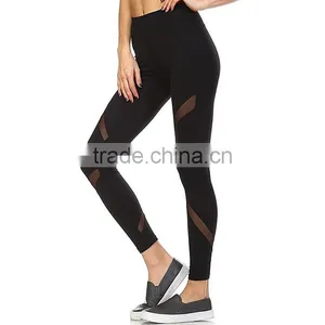 Wholesale Women Sport Sexy Mesh Leggings for Women Yoga Pants thumbnail-2