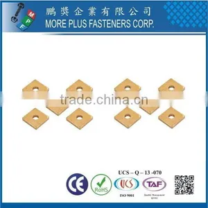 Taiwan Stainless Steel 18-8 Copper Brass Aluminum Square Washer Square Plate Washers Square Hole Washer thumbnail-6