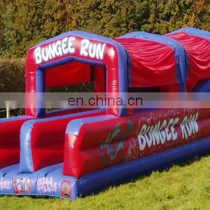 Double Lane Inflatable Bungee Run in Cover , Boungee Run With Cover thumbnail-1
