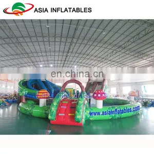 Giant Removable Inflatable Water Park/ Inflatable Amusement Park on Land thumbnail-2