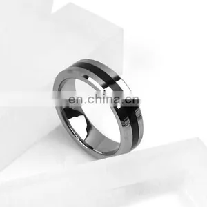 PK Magic Trick Black Stripe Magnetic Ring, Gift for Christmas thumbnail-1