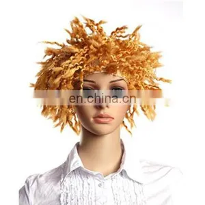 MCW-0418 Party Masquerade Synthetic Short Women Hot Curly Blond Punk Wig thumbnail-1