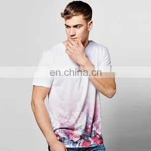 Custom Mens Clothes Fashion Summer Short Sleeve Printing t Shirt thumbnail-1