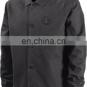 Coach Jackets - 2017 New Design Wholesale Blank Coaches Fashionable Ski Bomber Jacket in Black Color thumbnail-3