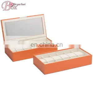 Beautiful Custom Logo Cardboard Orange Watch Box thumbnail-1