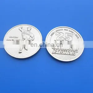 Custom Made Silver Coins Custom Engraved Logo Silver Coin thumbnail-1