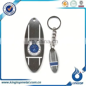 Metal Personalized Surfboard Keychain thumbnail-1