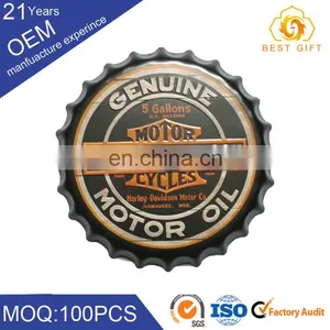 Wholesale Vintage Home Bar Decor Tin Metal Sign Beer Cap thumbnail-6