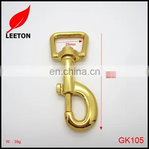 China Supply Gold 25mm Dog Leash Swivel Snap Hook thumbnail-1