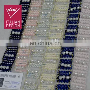Italian Design Pearl Beads Trim for Dresses Decoration thumbnail-1