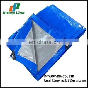 Blue Silver Heavy Duty UV Protected Treated Boat Cover Tarp thumbnail-1