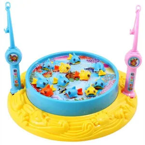 2020 New Arrival Fishing Toys Child Music Playing House USB Electronic Fishing Platform Spin Magnetis For Chlidren Kids thumbnail-2