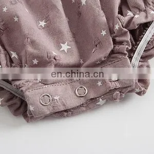 Summer Sleeveless Infant Rompers Casual 100% Cotton Newborn Bodysuit thumbnail-6