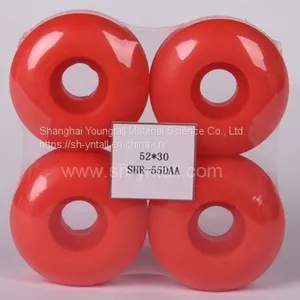 pu Wheels for Skate Board 52*30 Red Polyurethane Wheels for Skateboard Red pu Pulley for Skateboard thumbnail-5