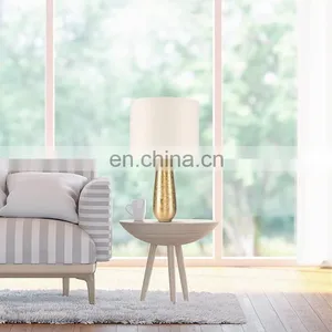 Novel Indoor Lighting Custom Luxury Gold Ceramic Base Office Modern Table Lamps for Reading Study thumbnail-5