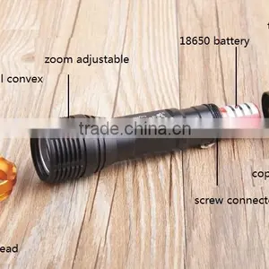 10W Aluminum Strong Bright t6 Zoomable Flashlight thumbnail-5