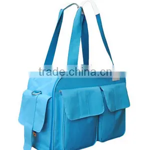 Blue 300D Baby Care Bag With Bottle Bag thumbnail-4