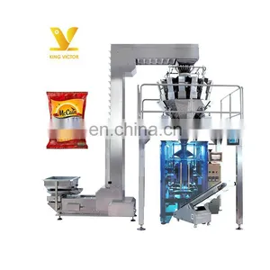 Vertical FFS Frozen French Fries Packaging Machine With Multihead Weigher thumbnail-1