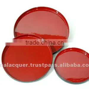 Lacquer Tray, Mother of Pearl Tray, Square Tray thumbnail-1