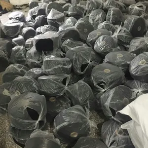 Ne8s/1 Dyed Black Color 65/35 pc or Cvc Yarn Blended Yarn for Gloves thumbnail-1