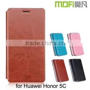 2016 New MOFi Case Leather Housing for Huawei Honor 5C, Mobile Phone Coque Flip Cover for Honor 5C thumbnail-1