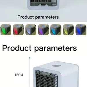 Generation of Cooling Fan LED Colorful Atmosphere Lamp Household Office Portable Water-coole thumbnail-2